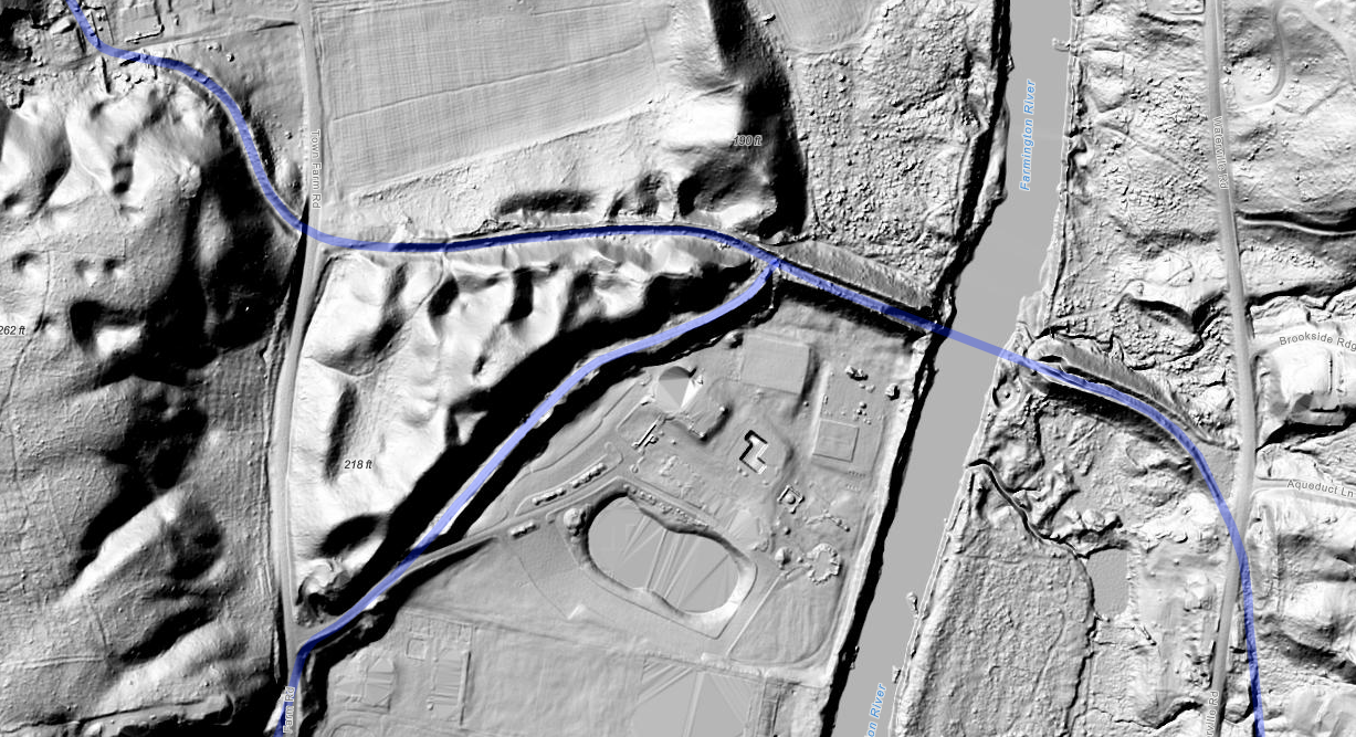 Farmington River aqueduct and feeder canal